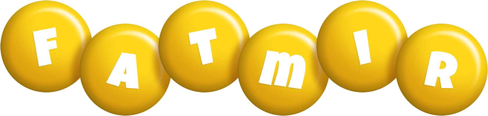 Fatmir candy-yellow logo