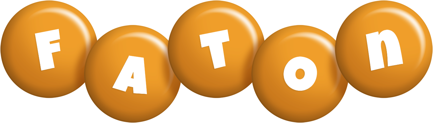 Faton candy-orange logo