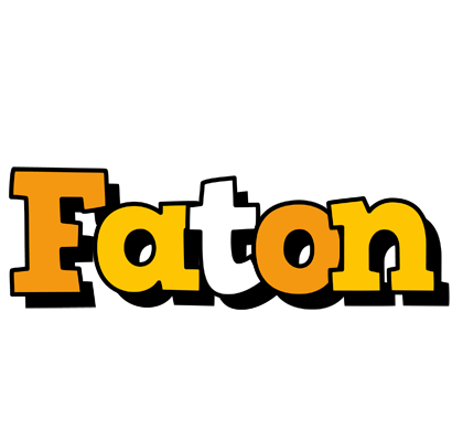 Faton cartoon logo