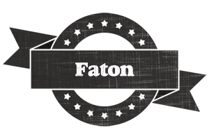 Faton grunge logo