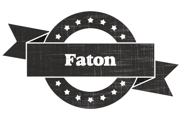 Faton grunge logo