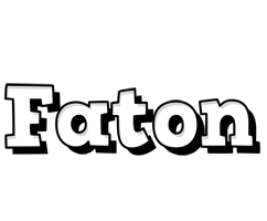 Faton snowing logo