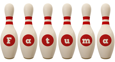 Fatuma bowling-pin logo