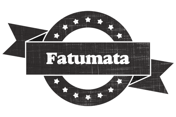 Fatumata grunge logo