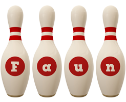 Faun bowling-pin logo
