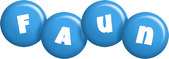 Faun candy-blue logo