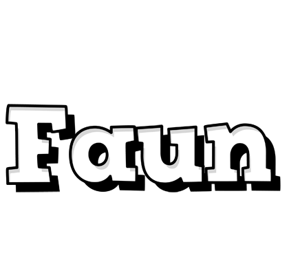 Faun snowing logo
