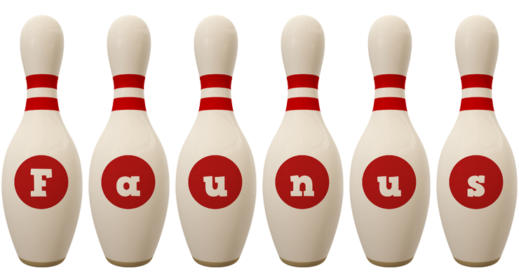 Faunus bowling-pin logo