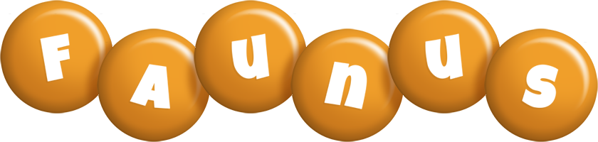 Faunus candy-orange logo