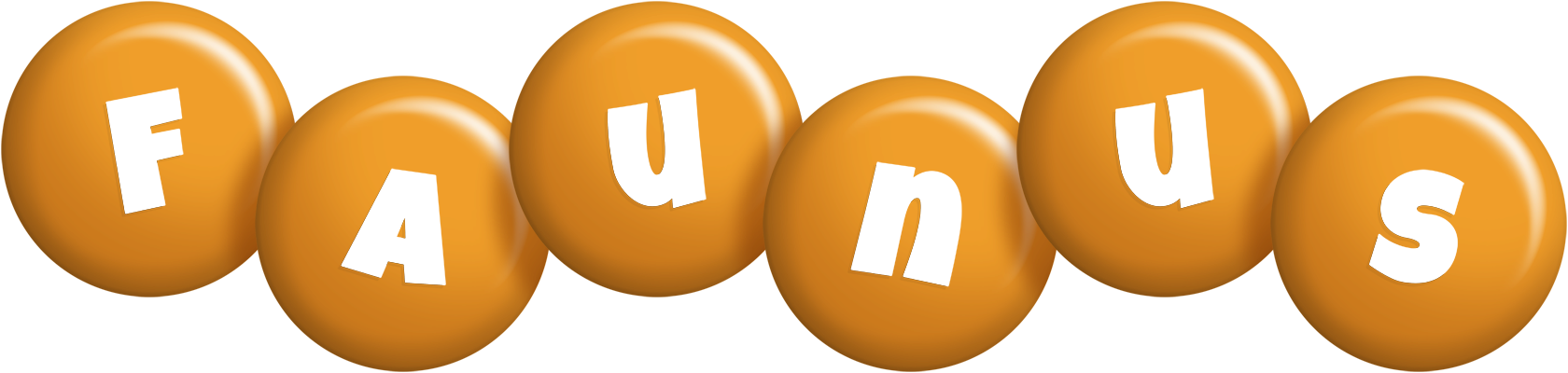 Faunus candy-orange logo