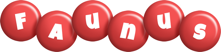 Faunus candy-red logo