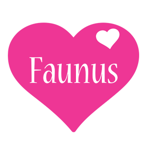 Faunus love-heart logo