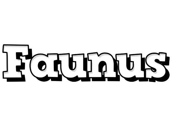 Faunus snowing logo