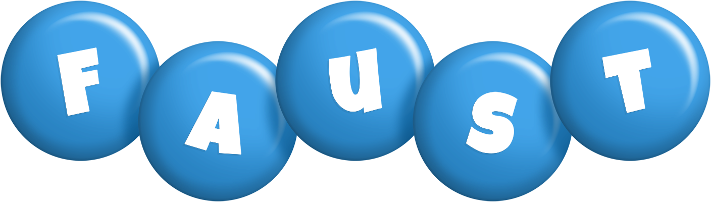 Faust candy-blue logo