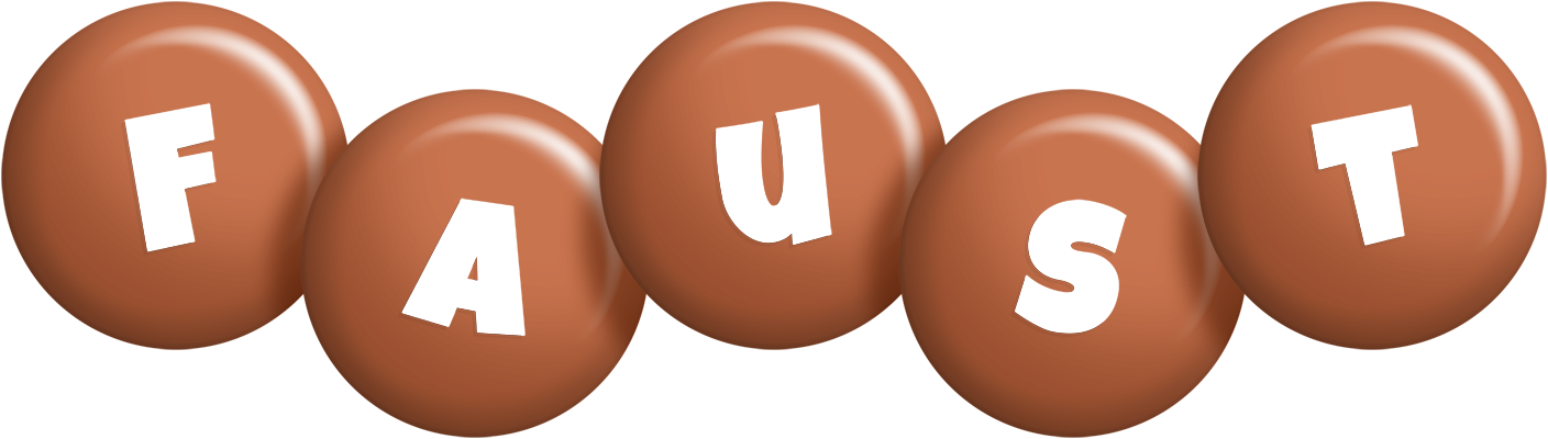 Faust candy-brown logo