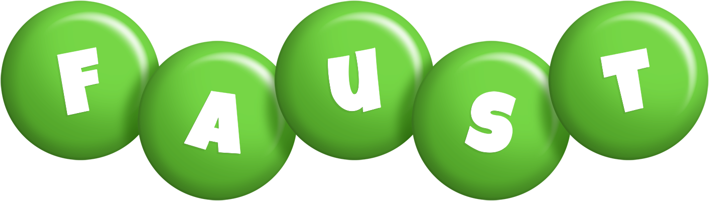 Faust candy-green logo