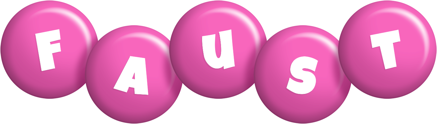 Faust candy-pink logo