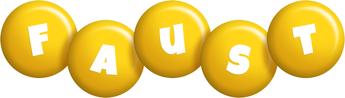 Faust candy-yellow logo