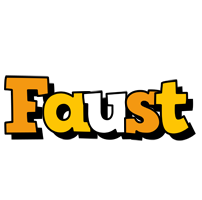 Faust cartoon logo