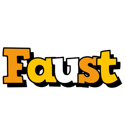 Faust cartoon logo