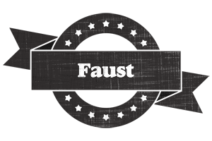 Faust grunge logo