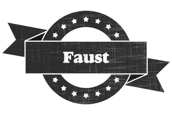 Faust grunge logo