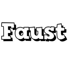 Faust snowing logo