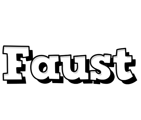 Faust snowing logo