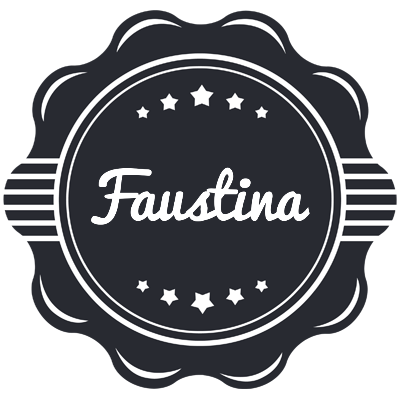 Faustina badge logo
