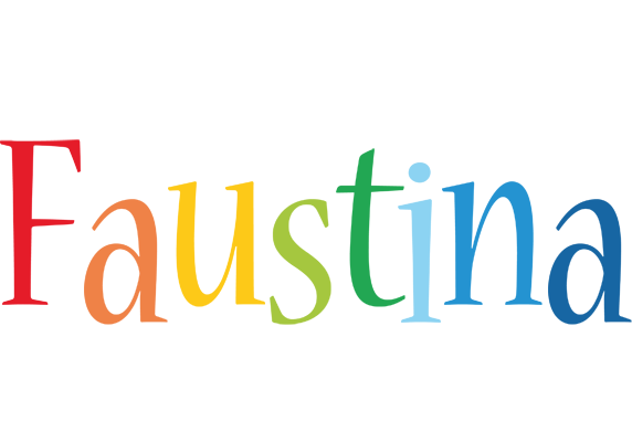 Faustina birthday logo