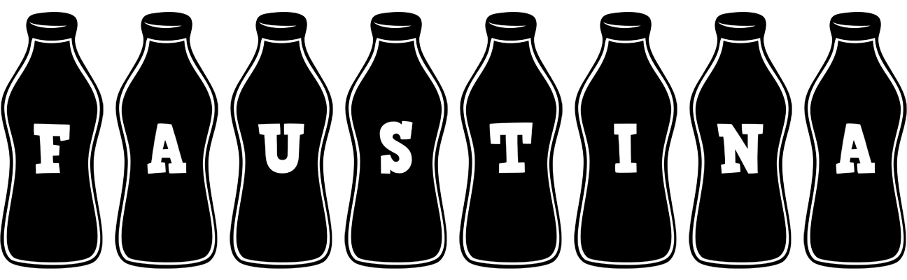 Faustina bottle logo