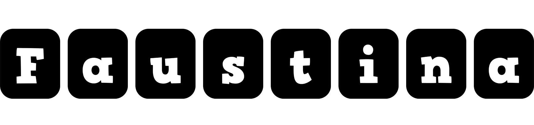 Faustina box logo