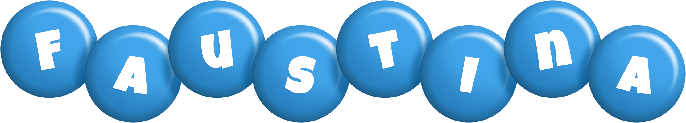 Faustina candy-blue logo