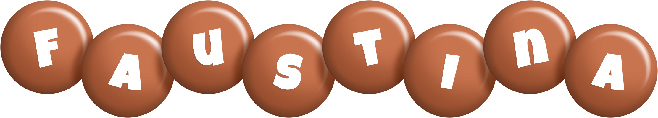 Faustina candy-brown logo