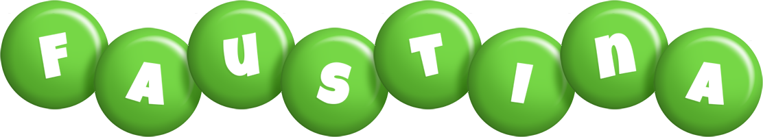 Faustina candy-green logo