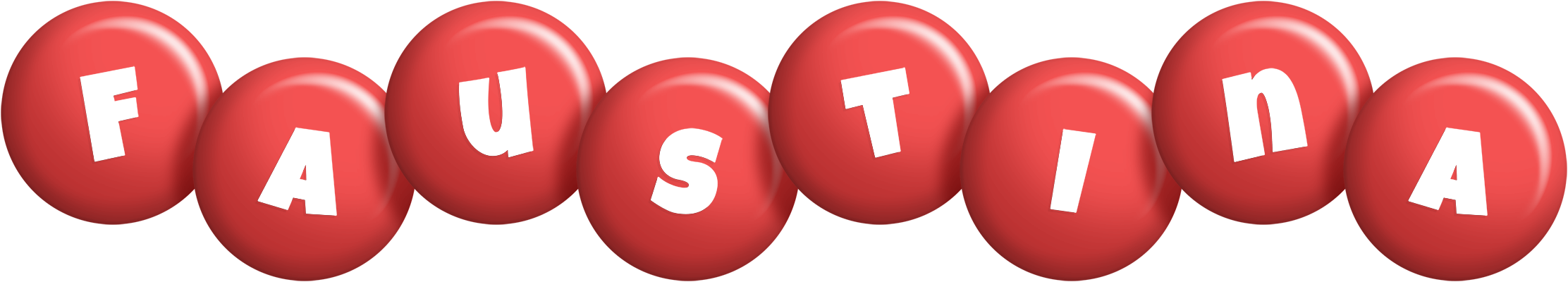 Faustina candy-red logo