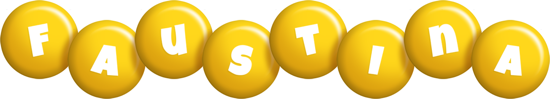 Faustina candy-yellow logo