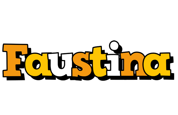 Faustina cartoon logo