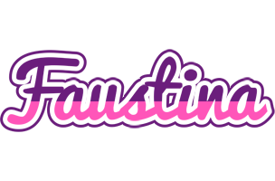 Faustina cheerful logo