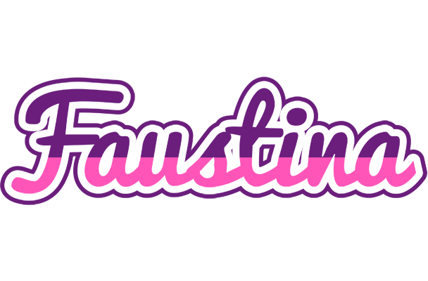 Faustina cheerful logo