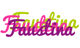 Faustina flowers logo