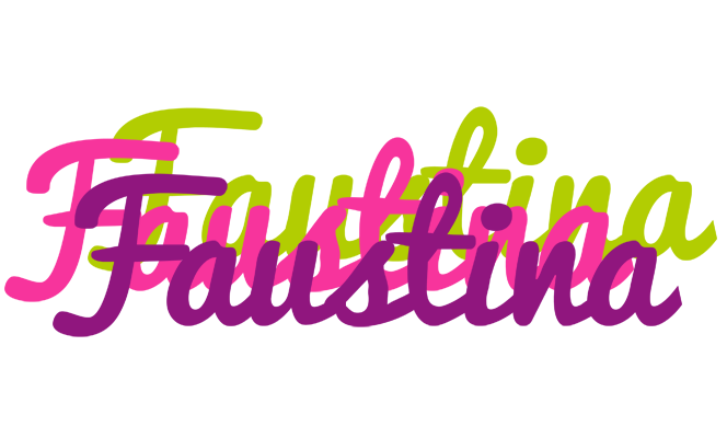 Faustina flowers logo