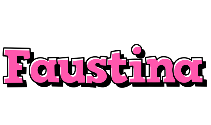 Faustina girlish logo