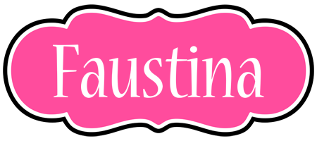 Faustina invitation logo