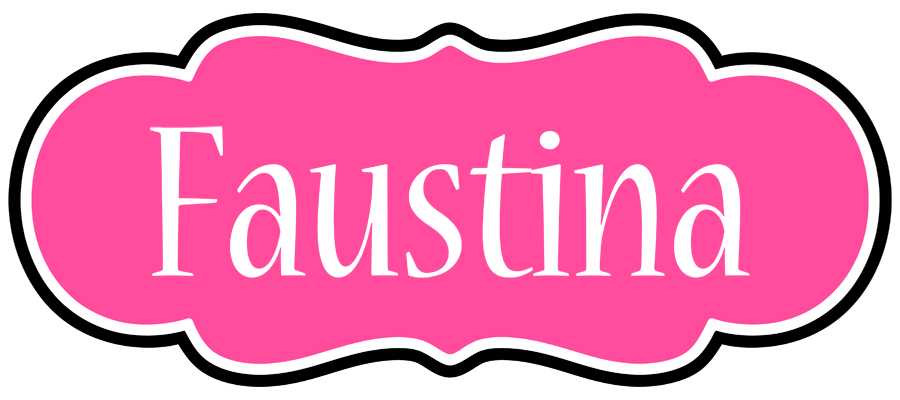 Faustina invitation logo