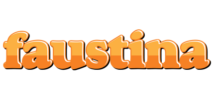 Faustina orange logo