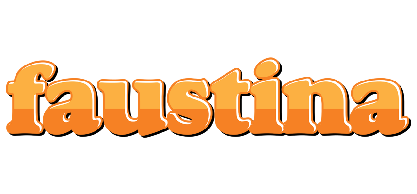 Faustina orange logo