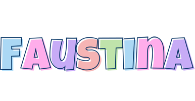 Faustina pastel logo