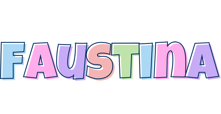 Faustina pastel logo