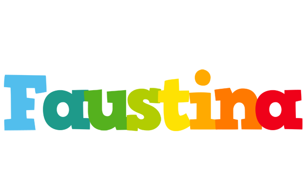 Faustina rainbows logo